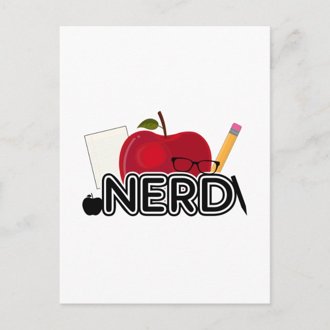 Nerd - Logotyp Vykort (Framsida)