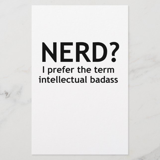Nerd? Lustigt, geekisk design (Framsida)