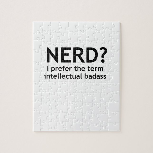Nerd? Lustigt, geekisk design Pussel (Vertikal)
