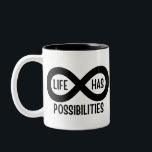 Nerd Mathematics Life har möjligheter Två-Tonad Mugg<br><div class="desc">Nerd Mathematics Life har möjligheter</div>