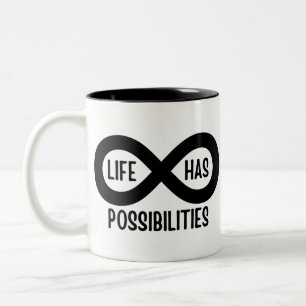 Nerd Mathematics Life har möjligheter Två-Tonad Mugg