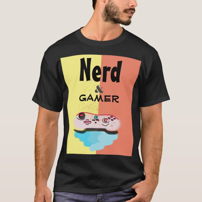 NERD OCH GAMER T SHIRT (Framsida)