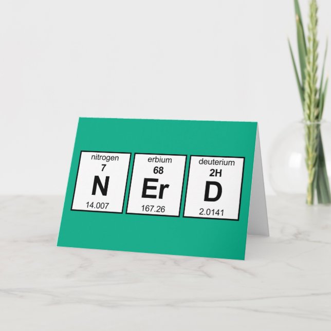 NErD Periodic Bord Kort (Framsida)