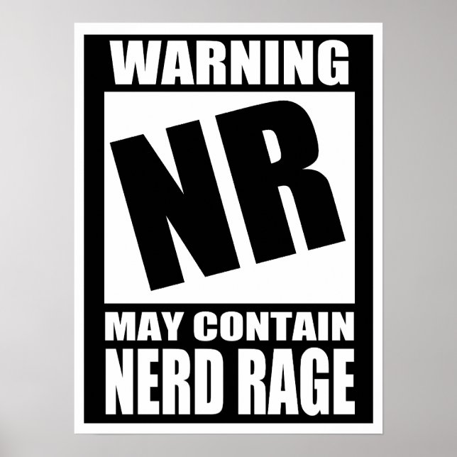 Nerd Rage Poster (Framsidan)