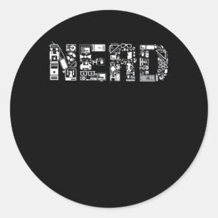 NERD RUNT KLISTERMÄRKE