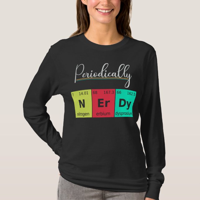 Nerd Scientist Laboratory Chemist T Shirt (Framsida)