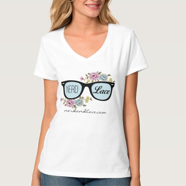 Nerd- & snöreT-tröja T-shirt (Framsida)