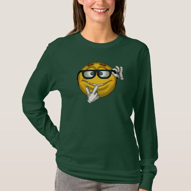 Nerd - toon - mörk tee (Framsida)