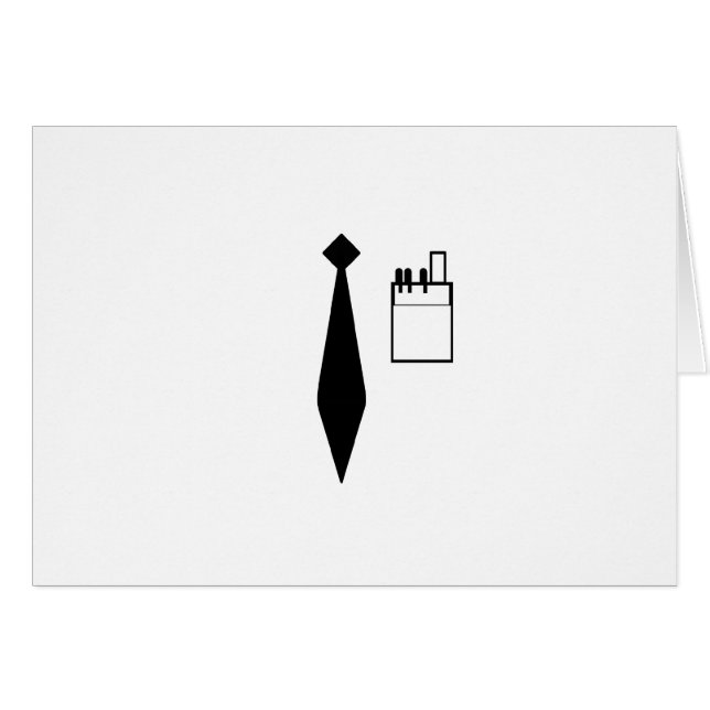 Nerd Uniform Hälsningskort (Framsidan Horizontal)