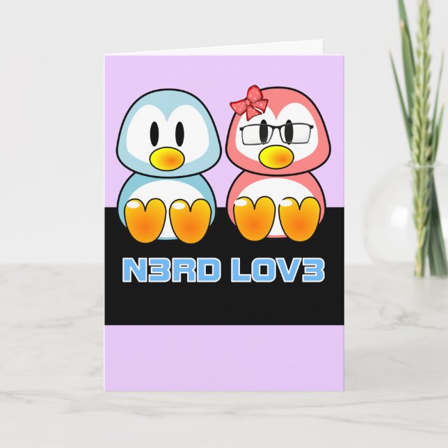 Nerd Valentine: Ljudspråk för dator, Kärlek Helgkort (Framsida)