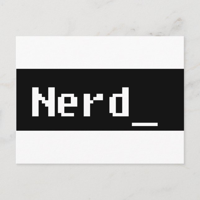 Nerd Vykort (Framsida)