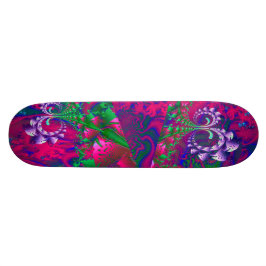 Nerdbär Psychedelic Fractal Skateboard Bräda 20 Cm