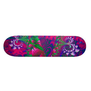 Nerdbär Psychedelic Fractal Skateboard Bräda 20 Cm