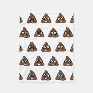 NerdexponeringsglasPoop Emoji Fleecefilt