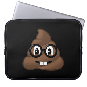 NerdexponeringsglasPoop Emoji Laptop Sleeve