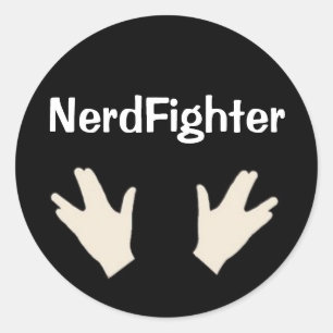 NerdFighter-dekal - DFTBA Runt Klistermärke