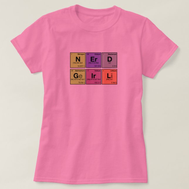 NERDFLICKA! Periodisk inslagScramble Tee Shirt (Design framsida)