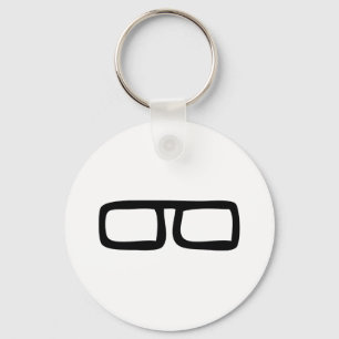 nerdglasögon nyckelring