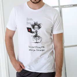 Nerdhumor Alla hjärtans dag T-shirt – Anpassad tex