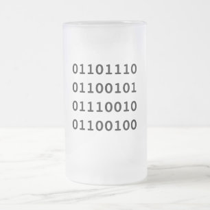 nerdmugg frostat ölglas