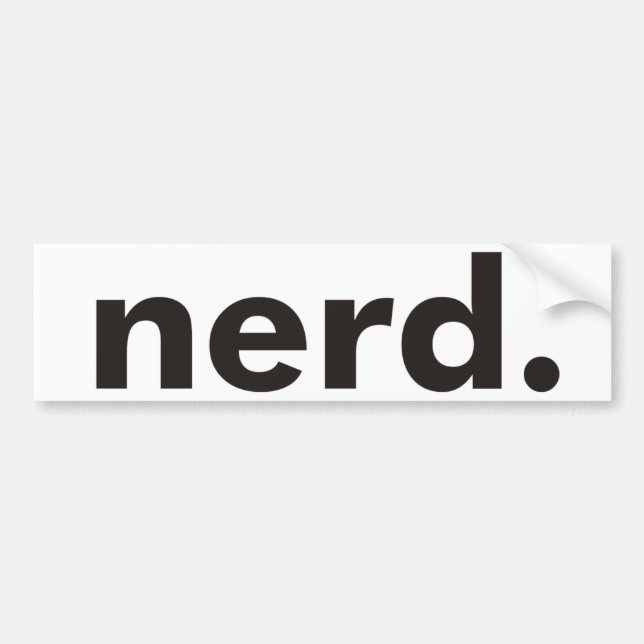 Nerdprodukter & designer! bildekal (Framsidan)