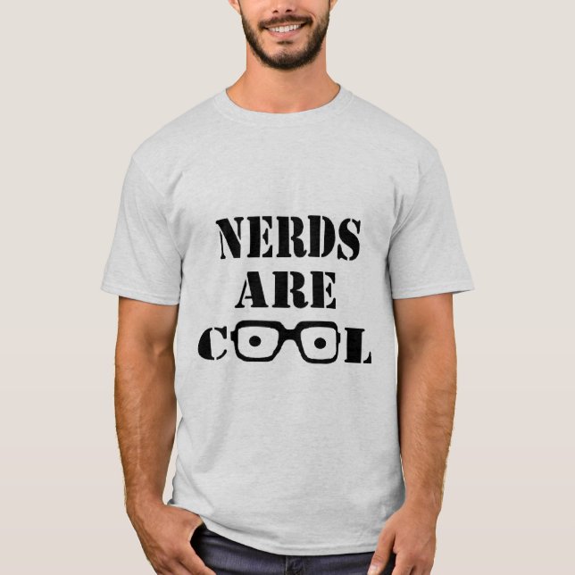 Nerds är den kalla T-tröja Tröja (Framsida)