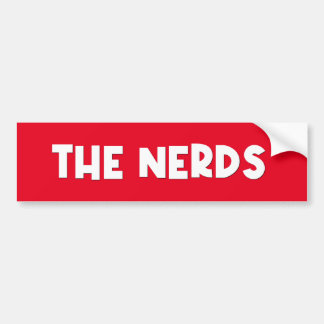 Nerds Bumper Sticker Bildekal