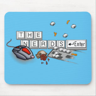 Nerds - platt musknapp för PC Master Tävling Musmatta