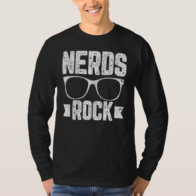 Nerds Sten Computer IT Technician Geek Graphic T Shirt (Framsida)