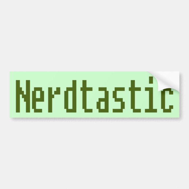 Nerdtastisk Bildekal (Framsidan)