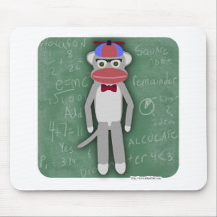 Nerdy 50 Coola Roligt Sock monkey Tecknad Art Musmatta
