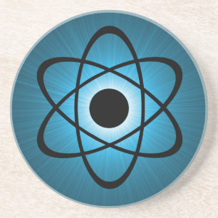 Nerdy atom- kustfartyg, blått underlägg