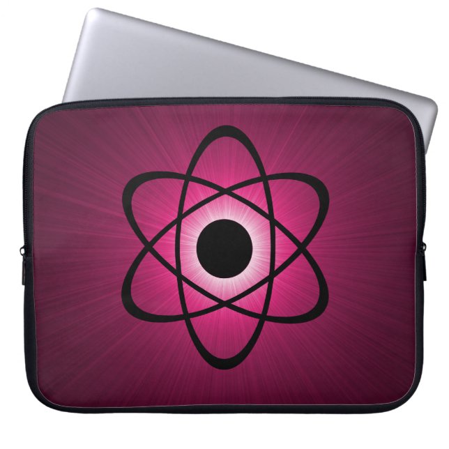 Nerdy Atomic Electronics Sleeve, Rosa Laptop Fodral (Framsidan)