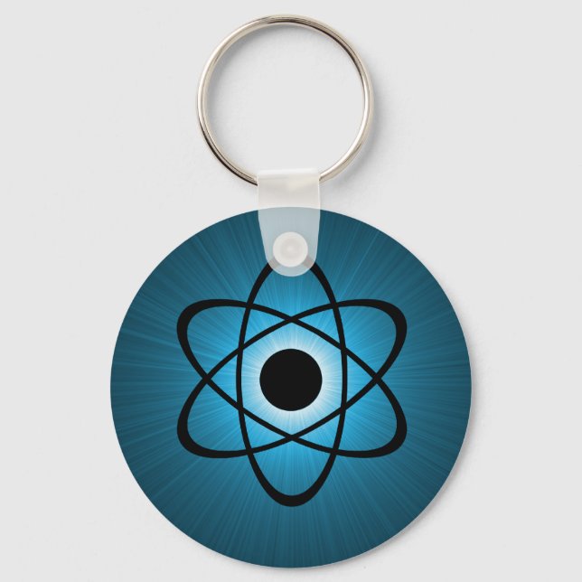 Nerdy Atomic Keychain, Blue Nyckelring (Framsida)