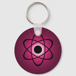 Nerdy Atomic Keychain, Rosa Nyckelring