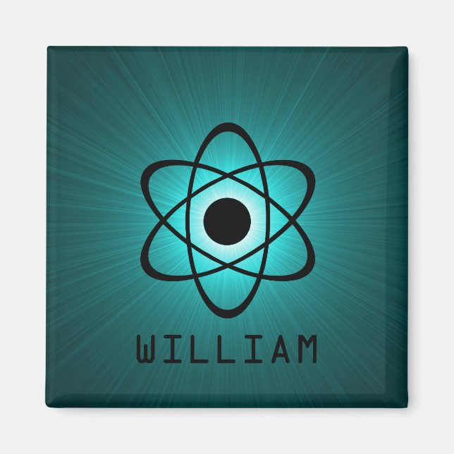 Nerdy Atomic Magnet, Teal Magnet (Framsidan)