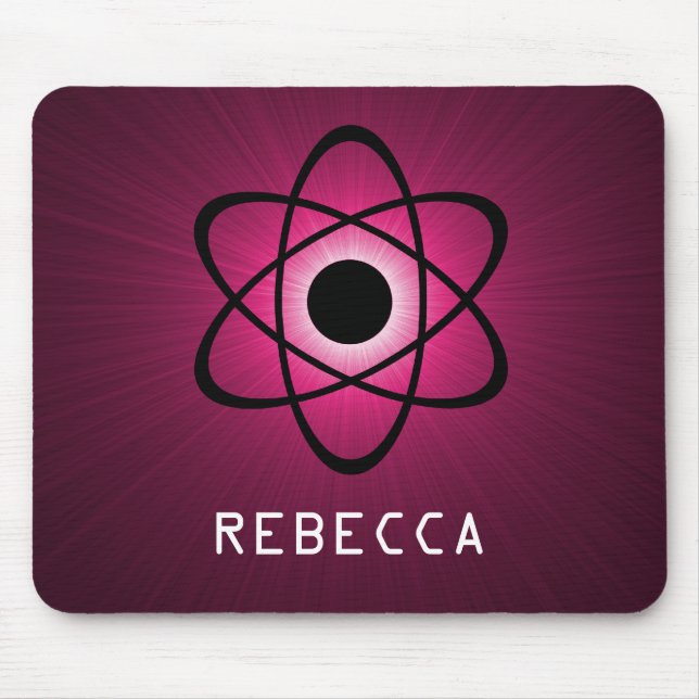 Nerdy Atomic Mousepad, Rosa Musmatta (Framsidan)