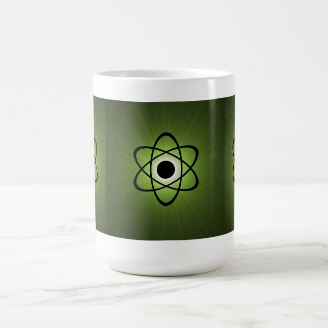 Nerdy Atomic Mugg, Grönt Kaffemugg (Center)