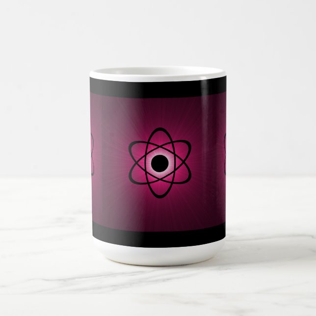 Nerdy Atomic Mugg, Rosa Kaffemugg (Center)