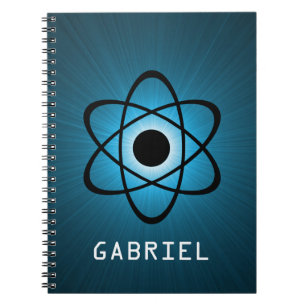 Nerdy Atomic Notebook, blå Anteckningsbok