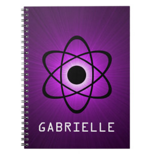 Nerdy Atomic Notebook, Lila Anteckningsbok