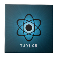 Nerdy Atomic Tile, blå