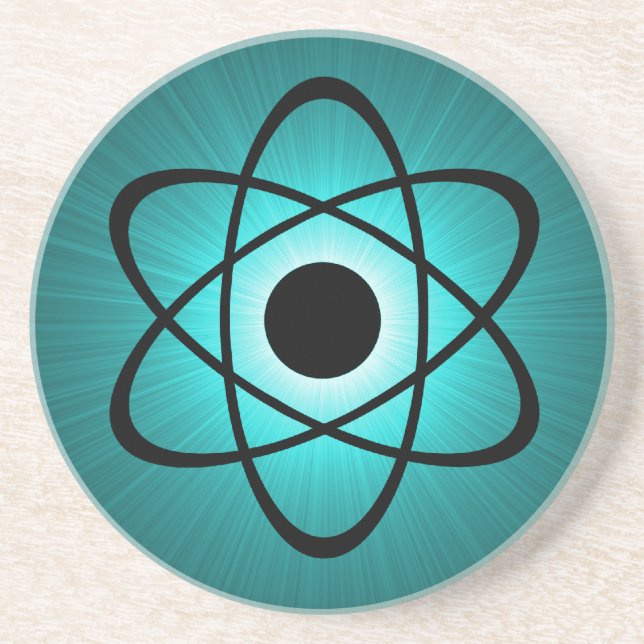 Nerdy Atomic Underlägg, Teal Underlägg Sandsten (Framsidan)