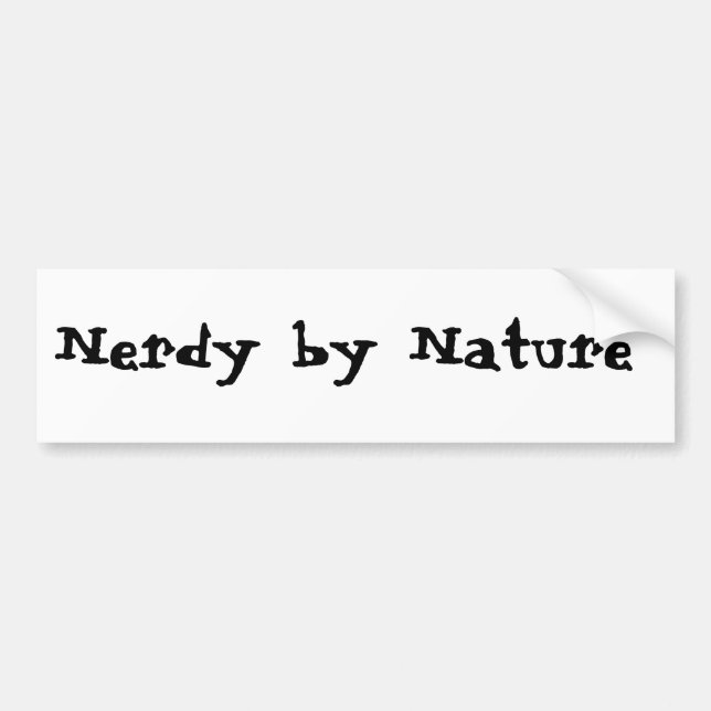 Nerdy by Nature Bildekal (Framsidan)