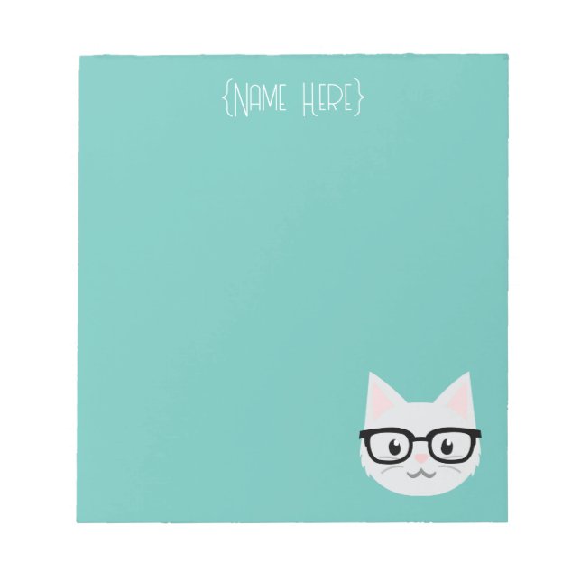 Nerdy Cat Anteckningsblock (Framsida)