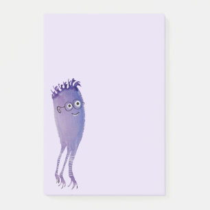 Nerdy Character Funny Cute Geek Post-it Block
