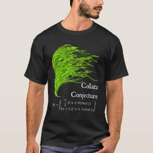 Nerdy Collatz-projektorn 3N 1 Grönt Sjögräs Mat T Shirt