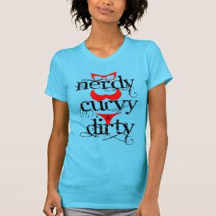 NERDY, CURVY & SMUTSA NER T-tröja Tee