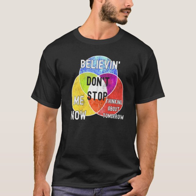 Nerdy Don't Stop Venn Diagram Algebra Math Teacher T Shirt (Framsida)