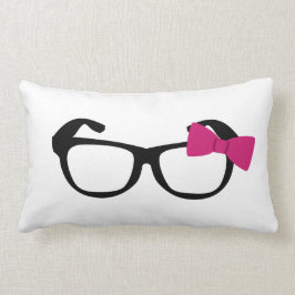 Nerdy flickadekorativ kudde